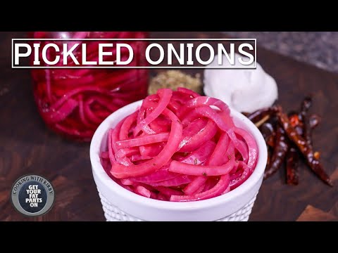 How to make Pickled Onions - Pickled Red Onions - Mexican Food