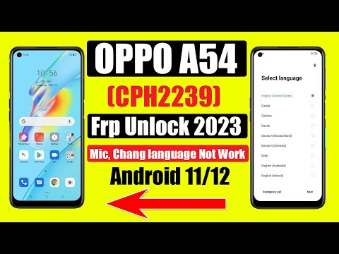 Oppo A54 (CPH2239) Frp Bypass Without Pc |New Trick | Bypass Google Lock 100% Working