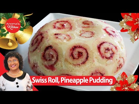 ස්විස් රෝල් අන්නාසි පුඩිම - Episode 1203 - Swiss roll Pineapple Pudding