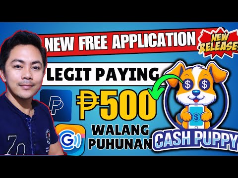 CASH PUPPY=FREE ₱500 PAYPAL(GCASH)NEW LEGIT EARNING APP||CASH PUPPY APP REVIEW#earningapp#howto