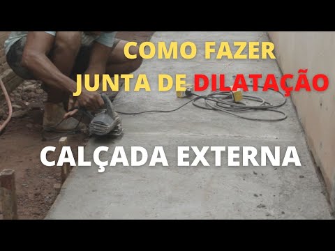 143-COMO FAZER JUNTA DE DILATAÇÃO EM CALÇADA EXTERNA