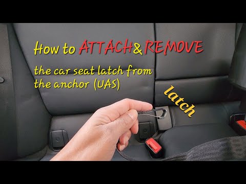 How to attach and remove a child seat latch from the anchor|UAS