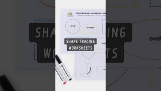 SHAPE TRACING WORKSHEETS | Mathematics, Laminated, Fine Motor Skills, Pre-Writing, For Preschool