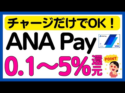 【ANA Pay】29日限定！ANA Payへのチャージで0.1〜5%還元率上乗せキャンペーン