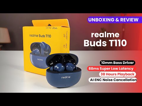 Realme Buds T110: 38Hrs Playtime, AI Noise Cancellation for ₹1499! (Budget Beast?)