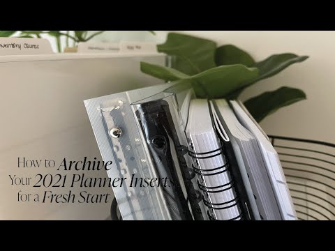 How to Archive Your 2021 Planner Inserts for a Fresh Start | Cloth & Paper