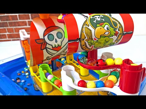 Water Marble Run Live☆Colorful Ball x Wooden x Castle Course