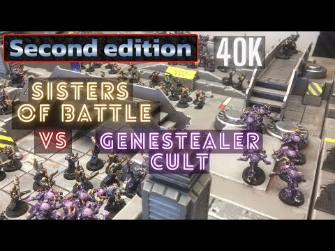 40k 2nd Ed Battle Report (7) Sisters of Battle vs Genestealer Cult 1500pts