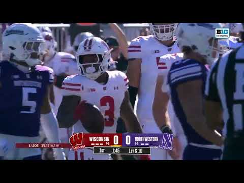 Wisconsin Football: Highlights at Northwestern (10/19/24)