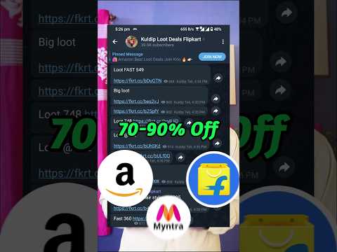 70-90% Discount Online Shopping 🔥 Flipkart Best Loot Deals | Best Telegram Channel Shopping Link