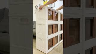 Closet organization ideas small space! Portable storage bins