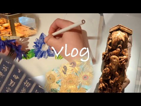 I went to an ART MUSEUM?! (Art vlog) ✨🎨