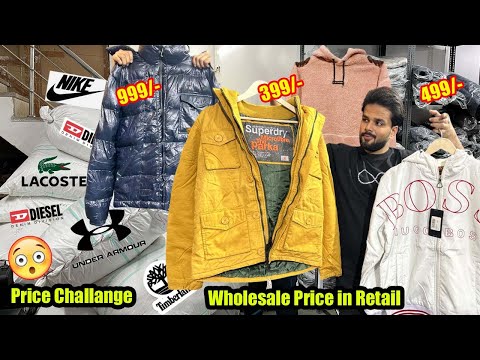 100% Original Jackets @999/- 😱 Sweater @399/- Hoodie @599/-🤩 Cheapest Export Surplus Garments l