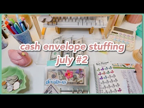 cash envelope stuffing | july week #2 | low income budget | savings challenges