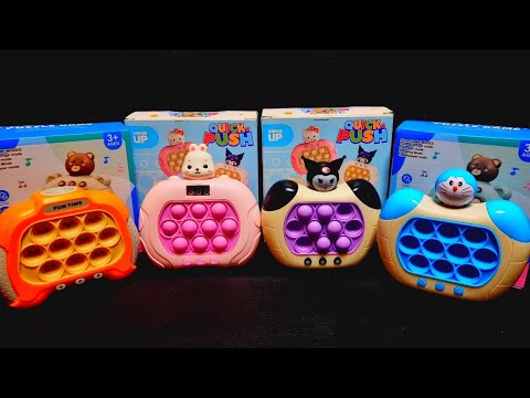 1 Minute Satisfying with Playing Push Game Pop It Eletrônico Fidget Toy ASMR No Talking