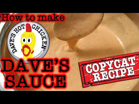 DAVE'S SAUCE Copycat Recipe - How to make Dave's Hot Chicken Secret Sauce! Used in Sandwich & Fries