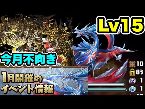 【不向き編成】1月クエストダンジョンLv15 クリア編成・立ち回り紹介！！【パズル&ドラゴンズ/#パズドラ】