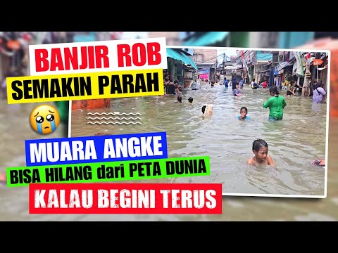 SEPINGGANG‼️BANJIR ROB MAKIN PARAH‼️ MUARA ANGKE BISA HILANG DARI PETA DUNIA KALAU TIDAK DI TANGGUL