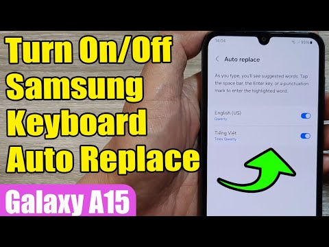 🔤 How to Turn On/Off Samsung Keyboard Auto Replace on Galaxy A15 📱