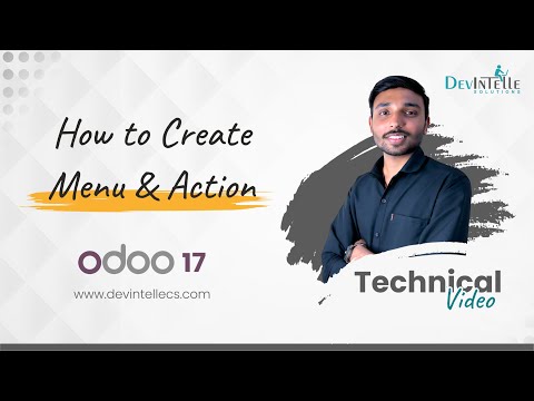 How to create menu & action in Odoo | Odoo Devlopment