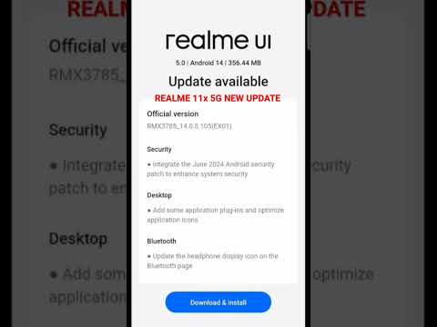 REALME 11x 5G JUNE MONTH UPDATE AVAILABLE #realme11x5g #android14 #coloros14