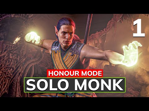 BALDURS GATE 3 HONOUR MODE SOLO MONK PART 1 FULL GAME WALKTHROUGH