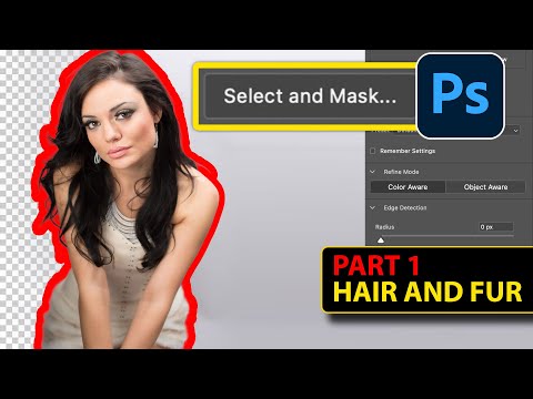 hair and fur edges photoshop 2024 Select and Mask