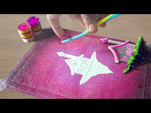 Easy Spray Painting / 2 Type of Tooth Brush spray Painting / Easy  Painting #spray  #art #craft