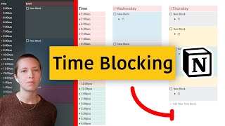 How To Use Time Blocking In Notion