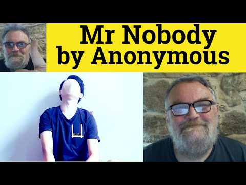 😎 Mr. Nobody by Anonymous Summary - Mr. Nobody by Anonymous Analysis