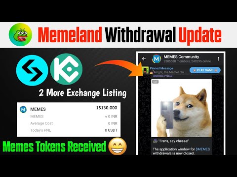 Memeland Airdrop New Update | Memes Airdrop Finally Received | Memes Tokens Claim 😁