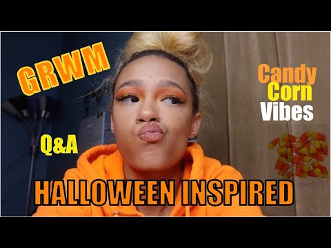 HAPPY HALLOWEEN | GRWM MAKEUP | GTKM QUESTIONS!!!