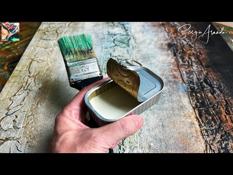 Unlocking Acrylic Secrets: Creating Cracked Textures & paint Without Medium for Unique Results!