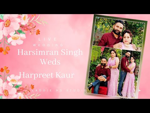 Live Marriage  Day ( Harsimran  Singh Weds Harpreet Kaur ) Laddi HD Studio Loharan :9872875689'