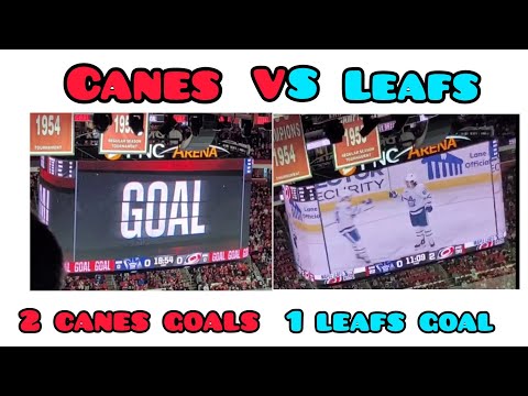 All 3 goals LIVE from the Leafs Vs Hurricanes I Attended March 24 2024