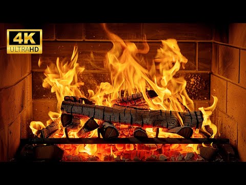 🔥 FIREPLACE 4K (LIVE 24/7). Fireplace video with Burning Logs & Fire Sounds (NO Music)