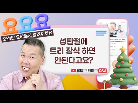 트리가 성경과 관련있나요? 크리스마스 트리의 진짜 유래?  | 요요요 Q&A #90