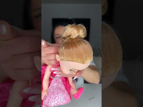 Part 2: The haunted doll 😳 #doll #hairstyle #hair #haicut