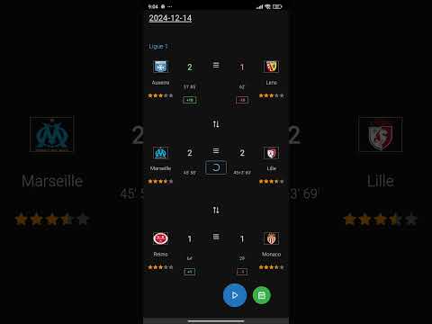 Prediction for French Ligue 1 2024-12-14. Auxerre 2 - 1 LensMarseille 2 - 3 LilleReims 1 - 1 Monaco
