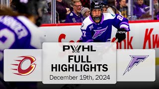 PWHL Highlights | Ottawa Charge vs. Minnesota Frost - December 19, 2024