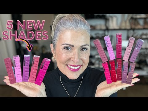 5 New Dazzling Shades of Maybelline ColorStay Vinyl Ink Lipstick for the Mature Woman