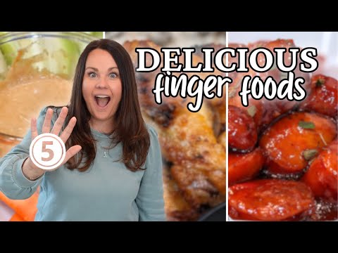 5 APPETIZERS that are SO TASTY | GAME DAY finger food everyone will love!