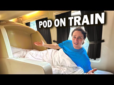 Sleeping in a POD on a TRAIN!