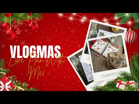 Vlogmas Day 22: Plan With Me Live | December 25-31