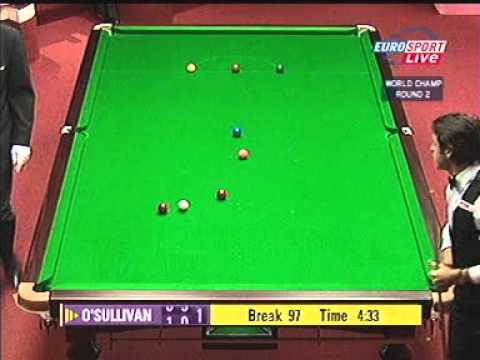 World Snooker Championship 2003   Ronnie O'Sullivan vs  Marco Fu   Maximum Break 147 O'Sullivan