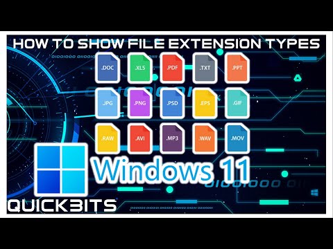 How To | Show File Extension Types | Windows 11