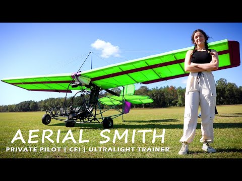 Aerial and Her Ultralight Trainer - Quicksilver Sport 2 Experimental Aircraft - LICENSE REQUIRED!