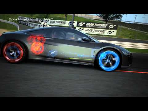 Honda NSX concept video taken from Gran Turismo game