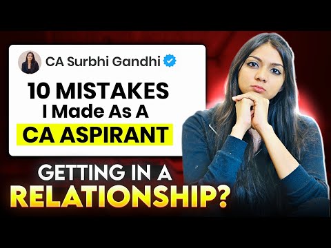 NEVER ever make these MISTAKES as a CA Aspirant‼️ | I regret it | CA Surbhi Gandhi