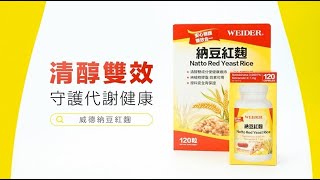 WEIDER威德納豆紅麴 2022年產品介紹